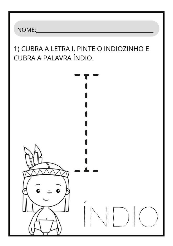 Atividades dia dos povos indigenas infantil para imprimir pdf página 3
